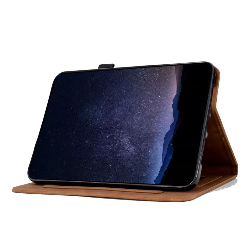 Bescherming Hoesje Samsung Galaxy Tab S11 Suède Bloem- En Vlindereffect