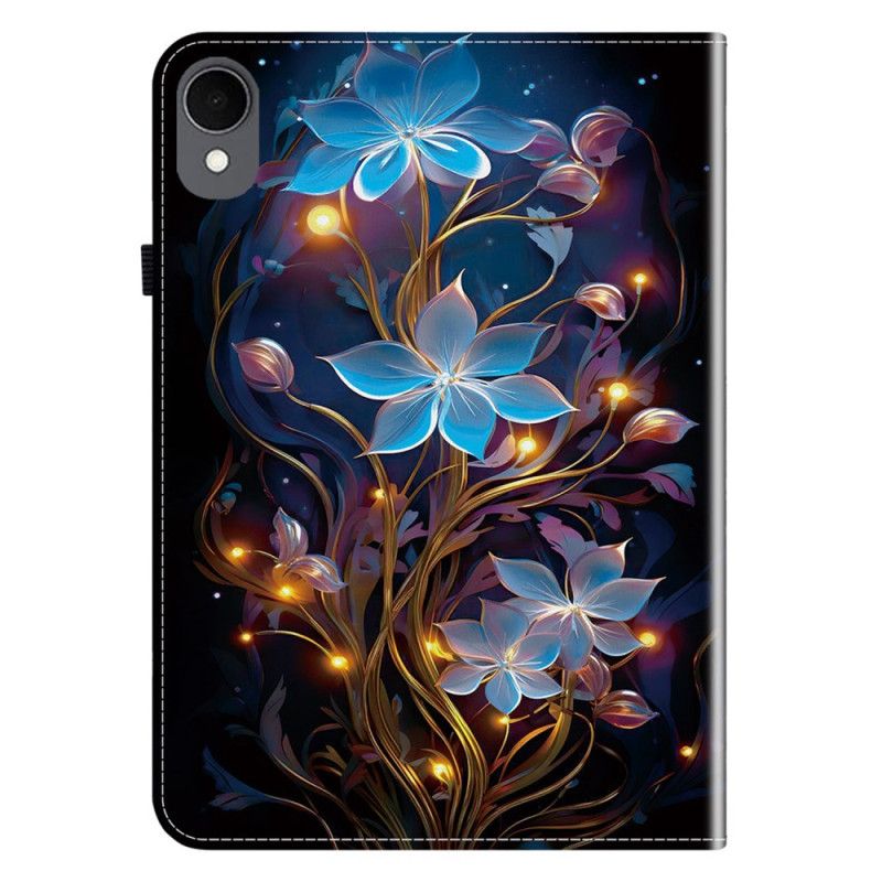 Cover Samsung Galaxy Tab S11 Blauwe Bloemen Bescherming Hoesje