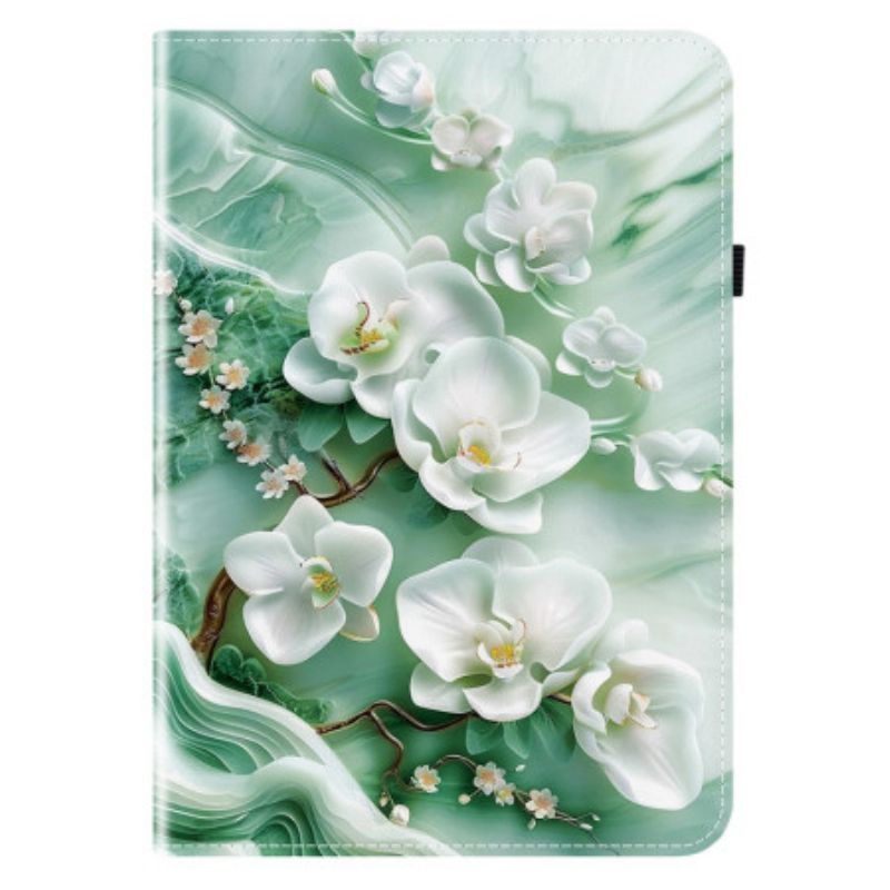 Cover Samsung Galaxy Tab S11 Jadebloemen Bescherming Hoesje