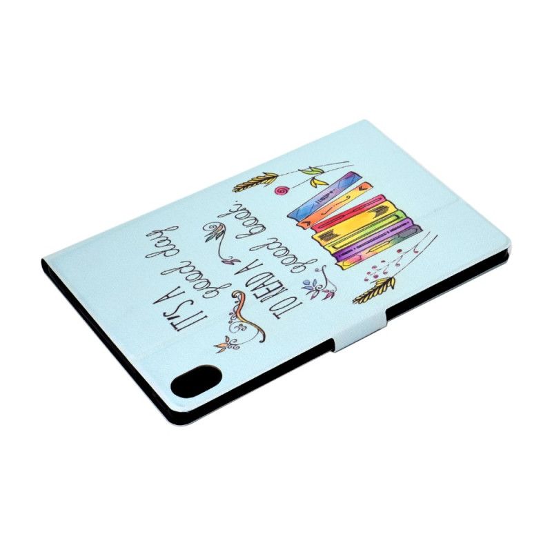 Flip Case Leren Samsung Galaxy Tab S11 Het Is Een Goede Dag