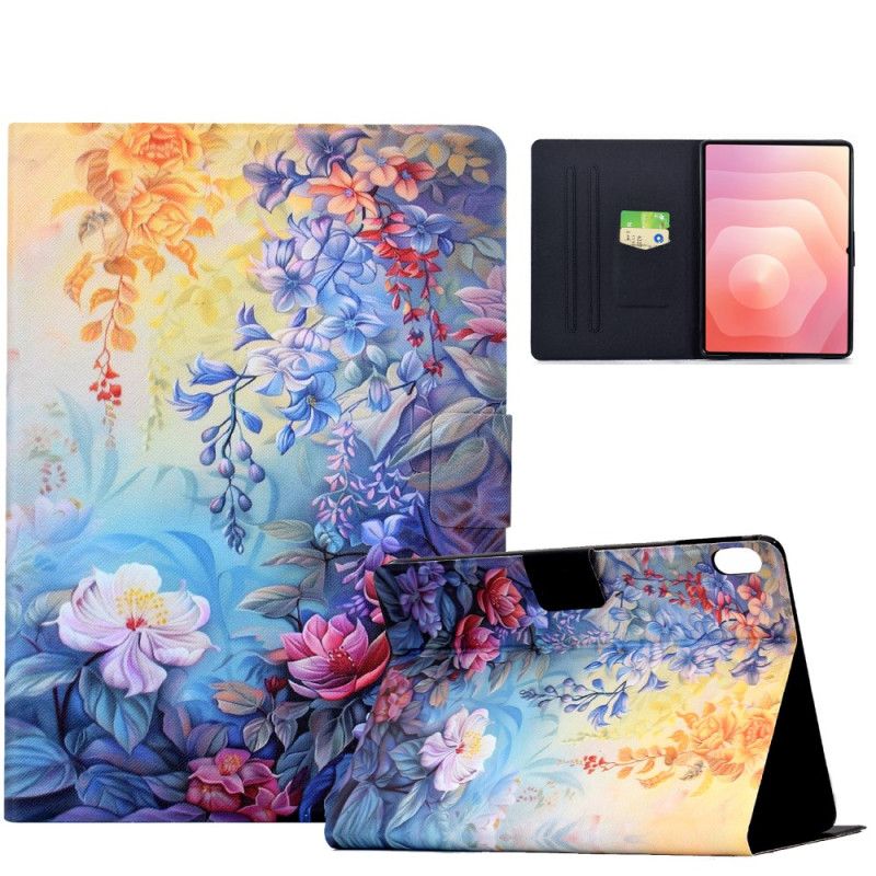 Folio-hoesje Samsung Galaxy Tab S11 Telefoonhoesje Bloemenschilderij