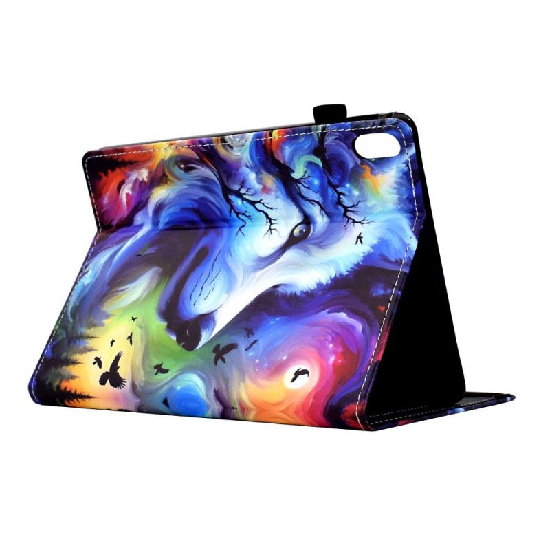 Folio-hoesje Samsung Galaxy Tab S11 Telefoonhoesje Wolf In De Sterren