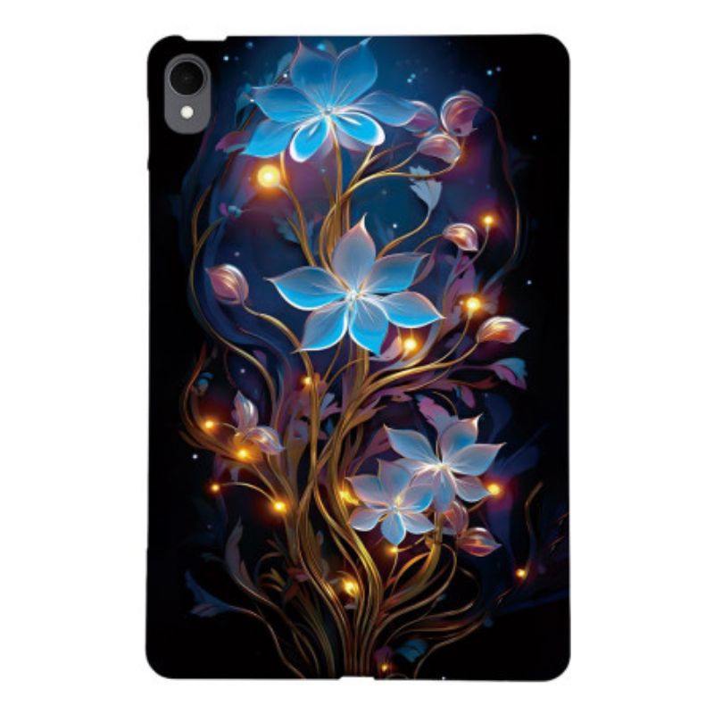 Hoesje Samsung Galaxy Tab S11 Blauwe Bloemen