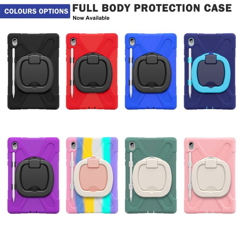 Hoesje Samsung Galaxy Tab S11 Drievoudige Bescherming Met Ringhouder Bescherming Hoesje