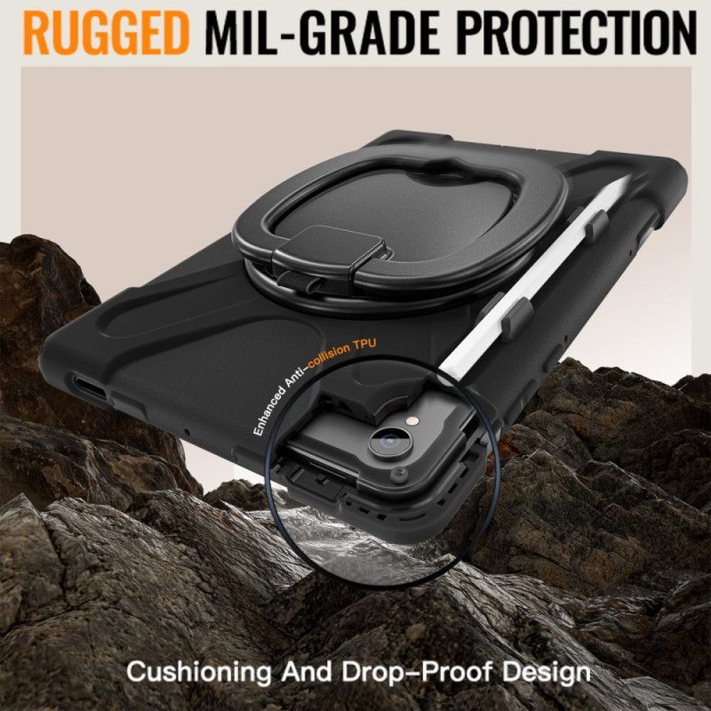 Hoesje Samsung Galaxy Tab S11 Drievoudige Bescherming Met Ringhouder Bescherming Hoesje