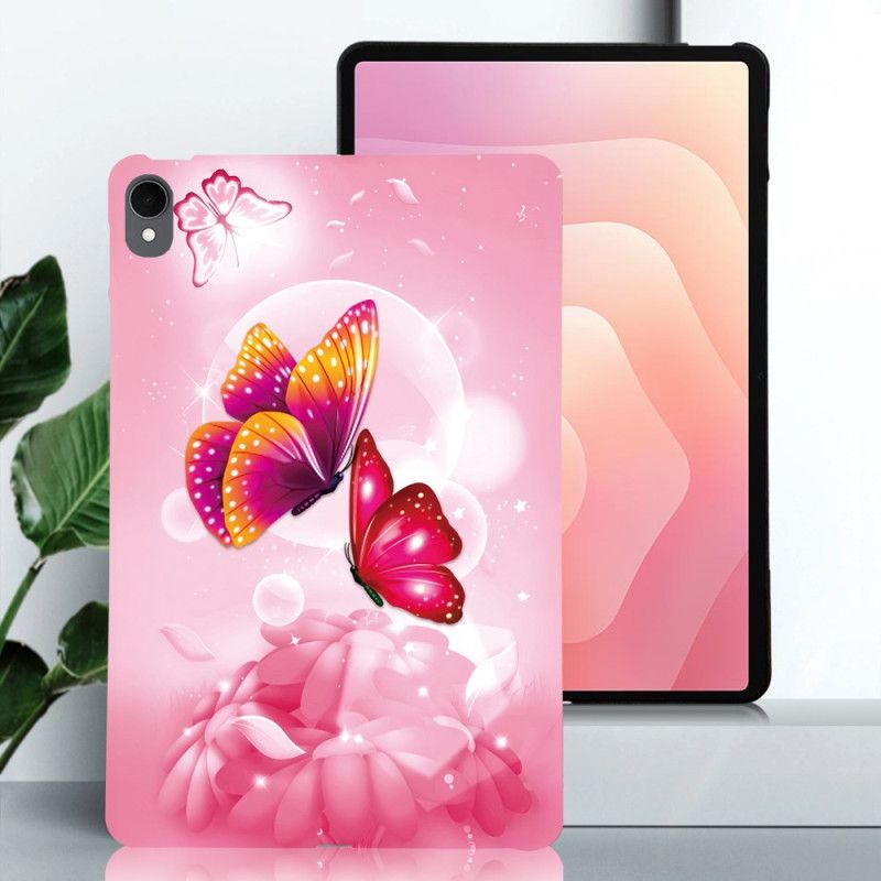 Hoesje Samsung Galaxy Tab S11 Roze Vlinders