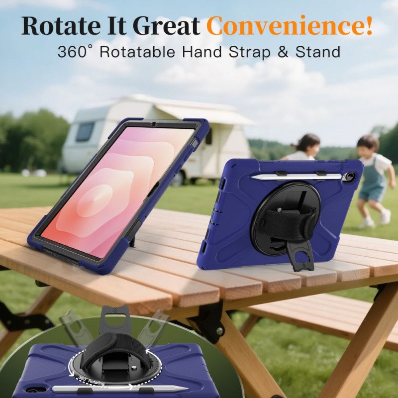 Hoesje Samsung Galaxy Tab S11 Ultra Duurzaam Met Stylushouder En Schouderriem Band