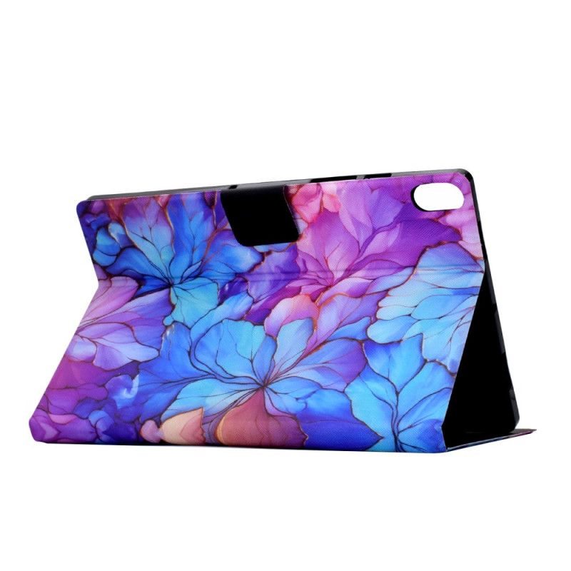 Leren Hoesje Samsung Galaxy Tab S11 Bloemenpatroon Bescherming Hoesje