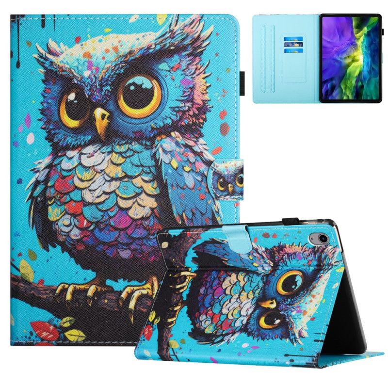 Leren Hoesje Samsung Galaxy Tab S11 Uil Bescherming Hoesje