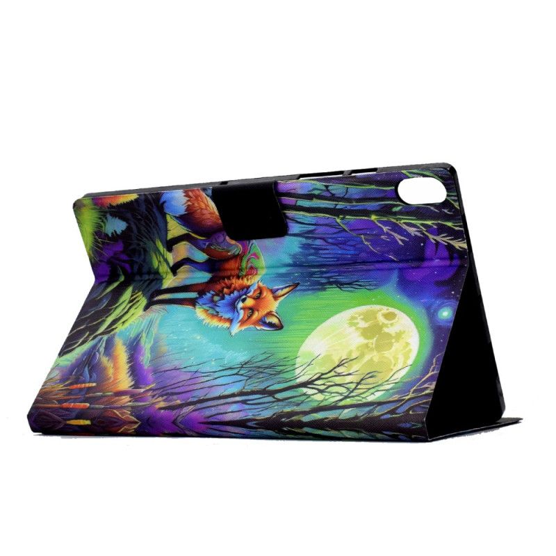 Leren Hoesje Samsung Galaxy Tab S11 Vos In Het Maanlicht Bescherming Hoesje