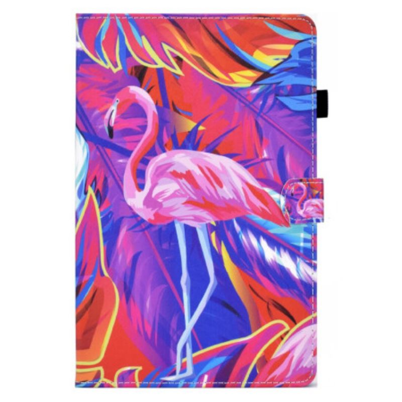 Leren Hoesje Voor Samsung Galaxy Tab S11 Flamingo