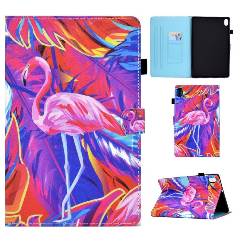 Leren Hoesje Voor Samsung Galaxy Tab S11 Flamingo
