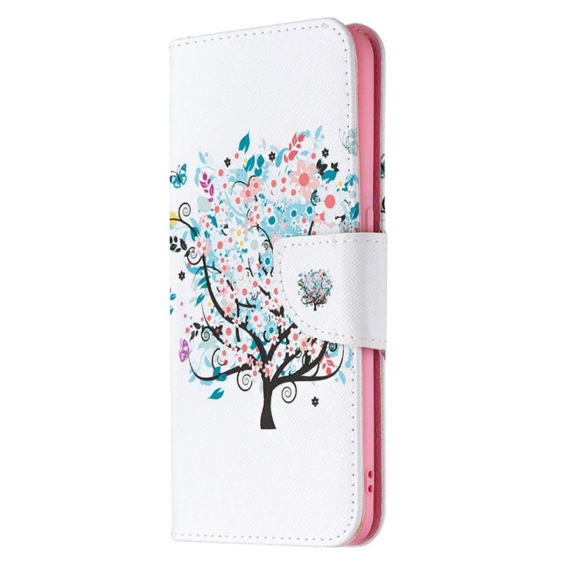 Flip Case Leren Oppo Find X2 Lite Bloemrijke Boom