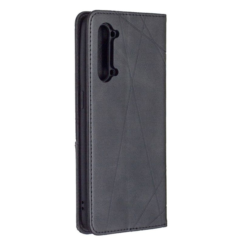 Folio-hoesje Oppo Find X2 Lite Grijs Zwart Kunstenaarsstijl