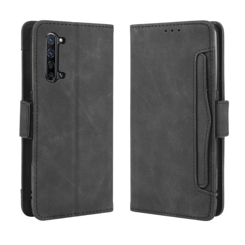 Leren Hoesje voor Oppo Find X2 Lite Rood Zwart Eersteklas Multikaart
