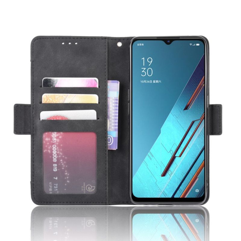 Leren Hoesje voor Oppo Find X2 Lite Rood Zwart Eersteklas Multikaart