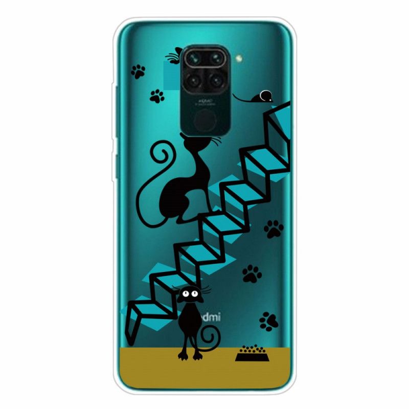 Case Hoesje Xiaomi Redmi Note 9 Telefoonhoesje Grappige Katten