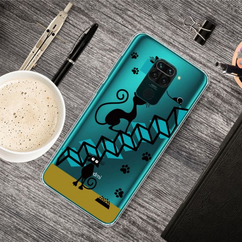 Case Hoesje Xiaomi Redmi Note 9 Telefoonhoesje Grappige Katten
