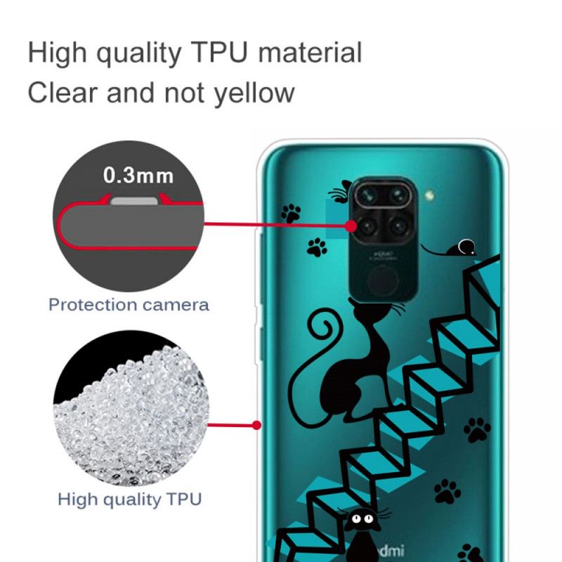 Case Hoesje Xiaomi Redmi Note 9 Telefoonhoesje Grappige Katten
