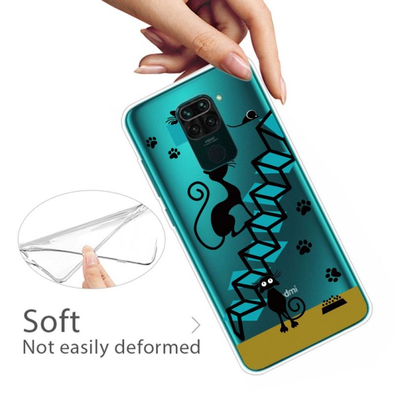 Case Hoesje Xiaomi Redmi Note 9 Telefoonhoesje Grappige Katten