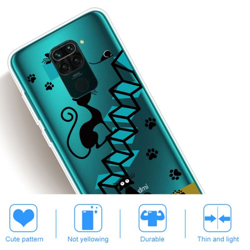 Case Hoesje Xiaomi Redmi Note 9 Telefoonhoesje Grappige Katten