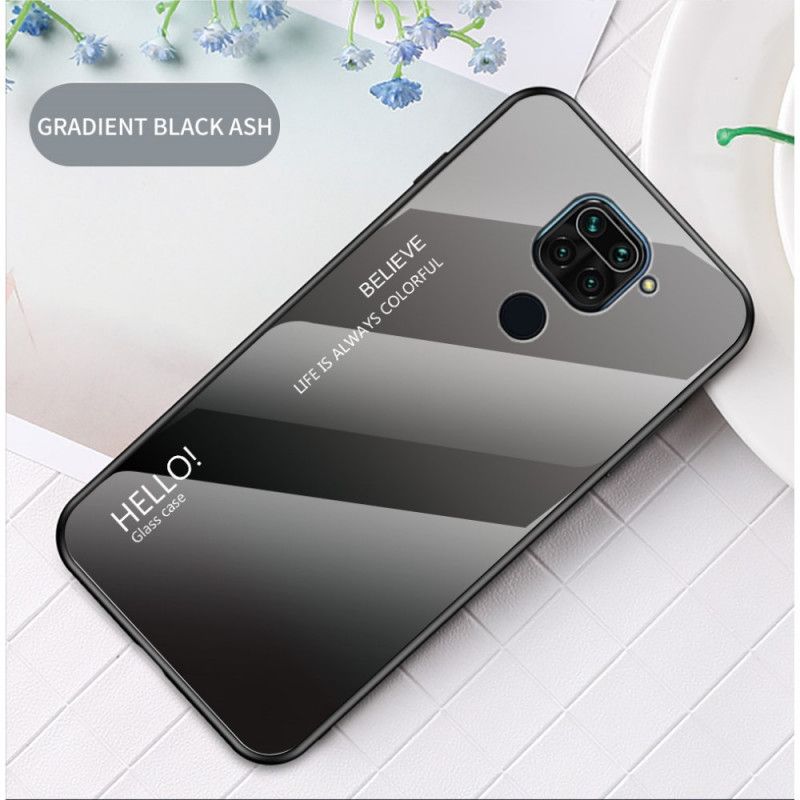 Case Hoesje Xiaomi Redmi Note 9 Wit Zwart Telefoonhoesje Hallo Gehard Glas