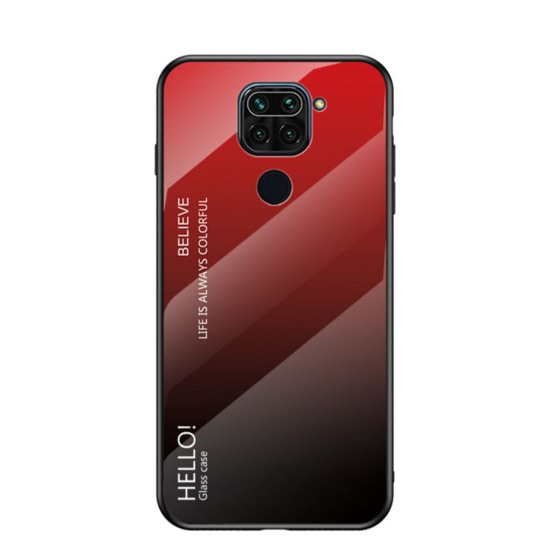 Case Hoesje Xiaomi Redmi Note 9 Wit Zwart Telefoonhoesje Hallo Gehard Glas