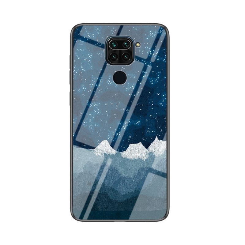 Case Hoesje Xiaomi Redmi Note 9 Wit Zwart Telefoonhoesje Schoonheid Gehard Glas