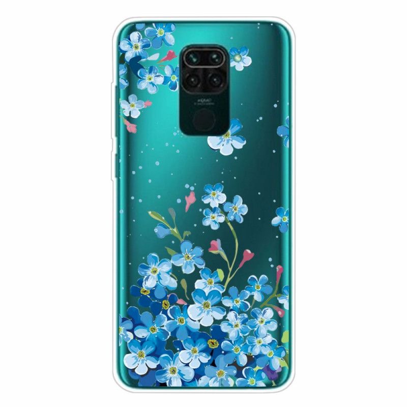 Hoesje voor Xiaomi Redmi Note 9 Boeket Blauwe Bloemen