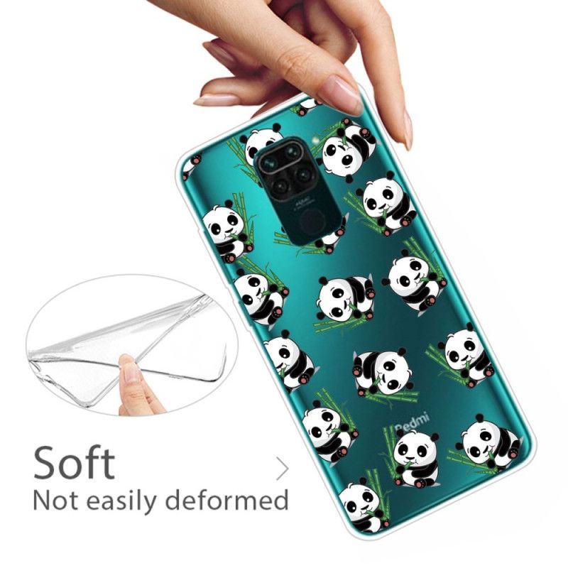 Hoesje voor Xiaomi Redmi Note 9 Kleine Panda'S