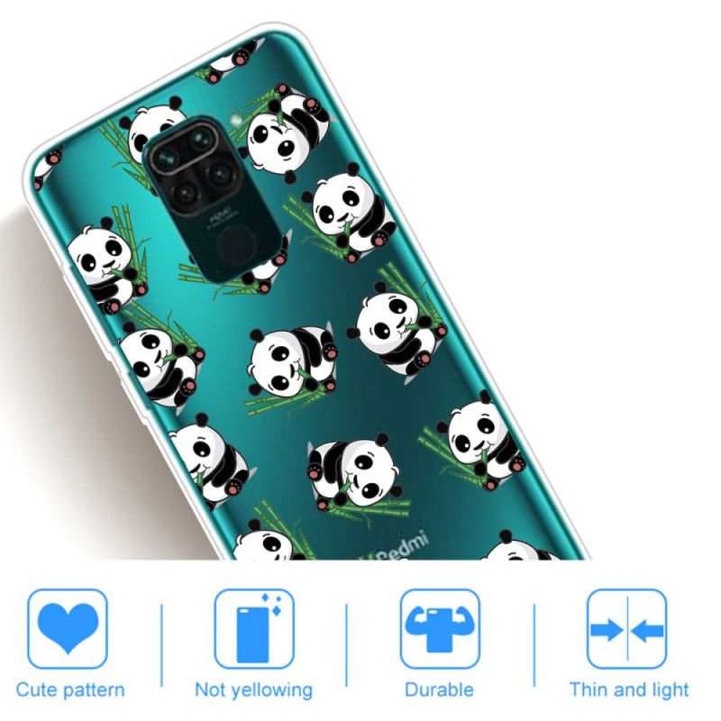 Hoesje voor Xiaomi Redmi Note 9 Kleine Panda'S