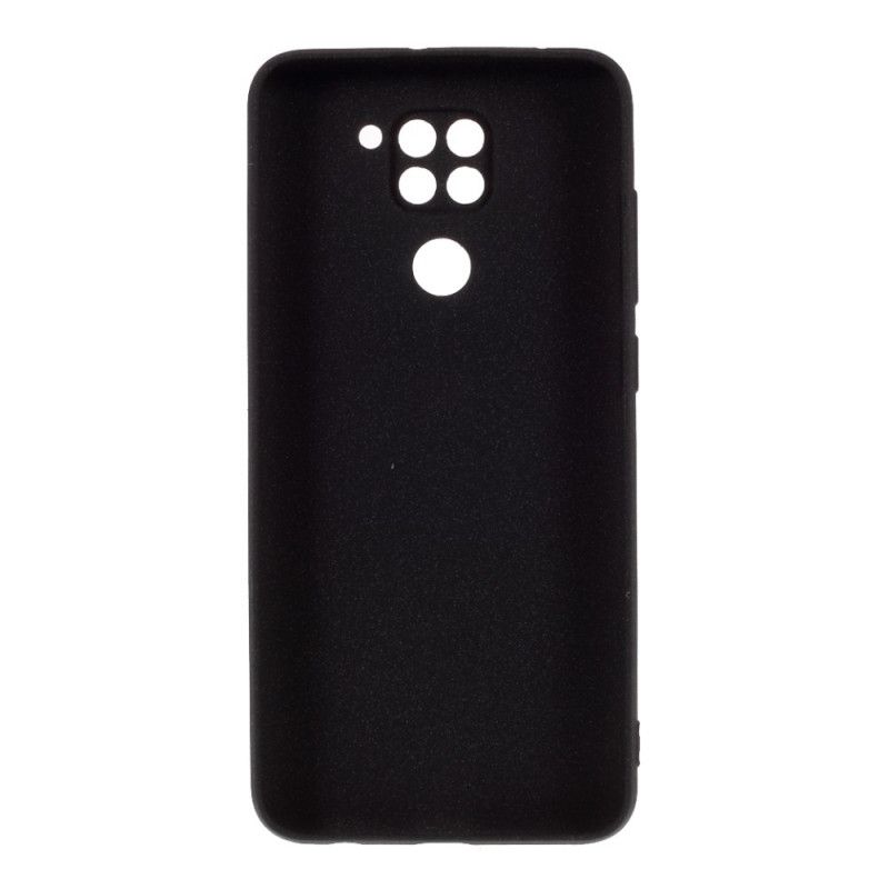 Hoesje Xiaomi Redmi Note 9 Grijs Zwart Matte Glitter