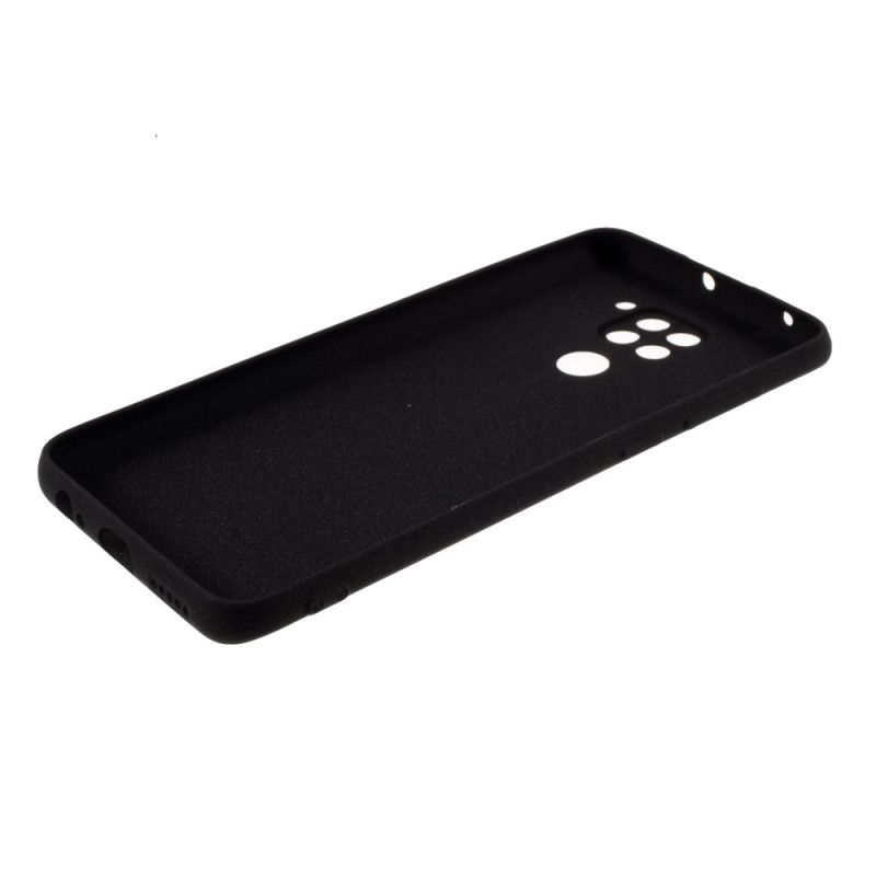 Hoesje Xiaomi Redmi Note 9 Grijs Zwart Matte Glitter