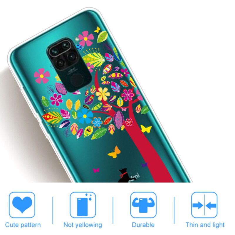 Hoesje Xiaomi Redmi Note 9 Kat Onder De Gekleurde Boom