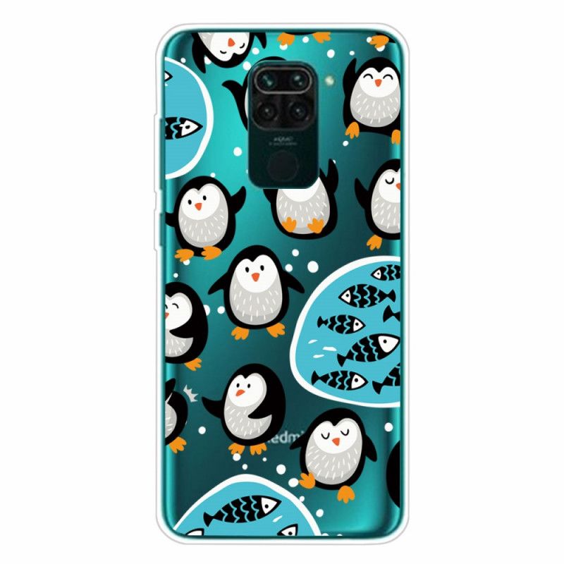 Hoesje Xiaomi Redmi Note 9 Pinguïns En Vissen
