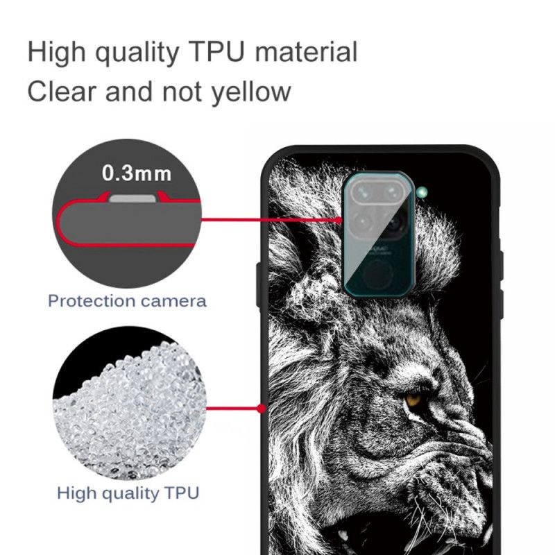 Hoesje Xiaomi Redmi Note 9 Woeste Leeuw