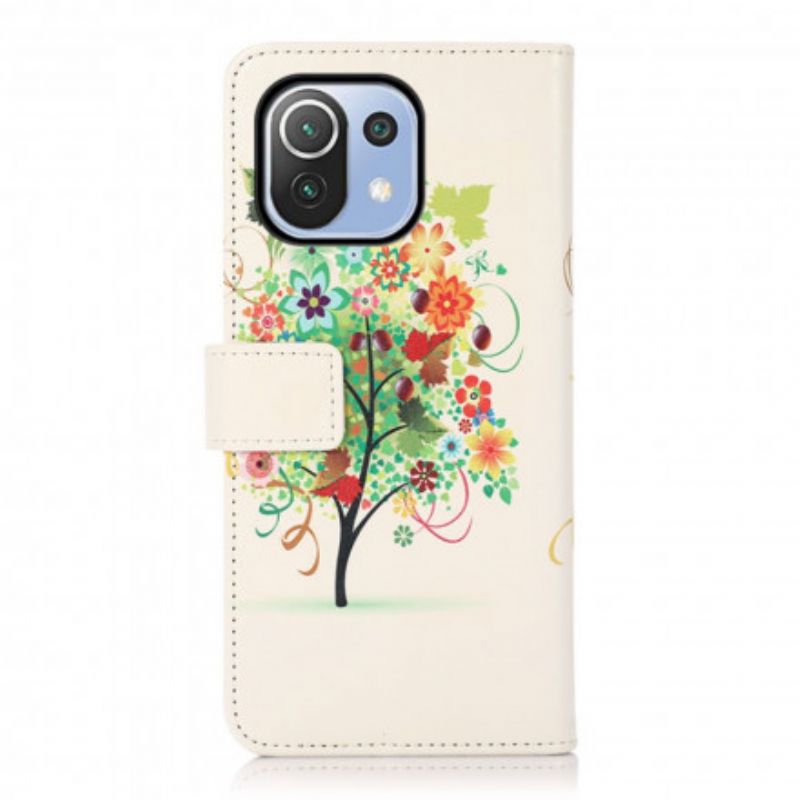 Bescherming Hoesje Xiaomi Mi 11 Lite 5g Ne / Mi 11 Lite 4g / 5g Bloeiende Boom