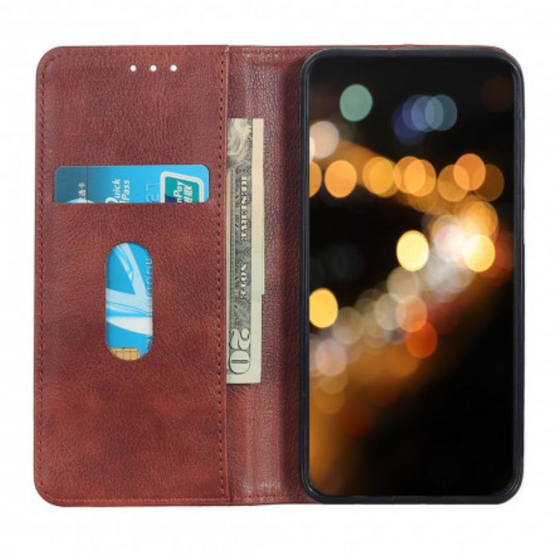 Folio-hoesje Xiaomi Mi 11 Lite 5g Ne / Mi 11 Lite 4g / 5g Elegantie Split Litchi Leer Bescherming Hoesje