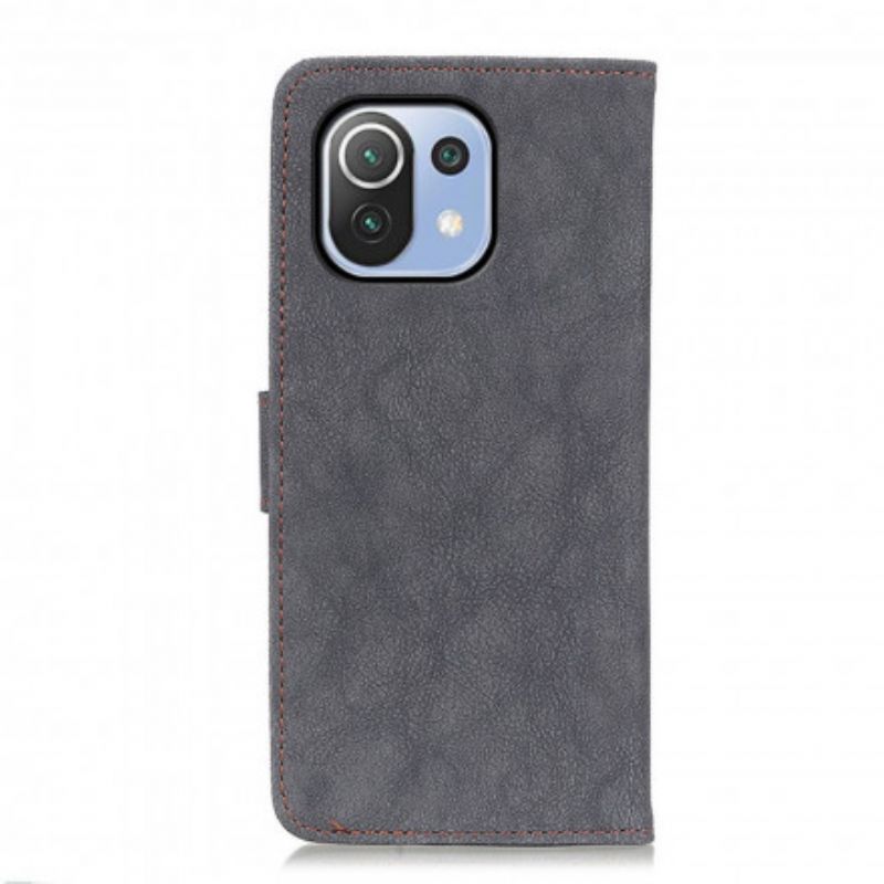 Folio-hoesje Xiaomi Mi 11 Lite 5g Ne / Mi 11 Lite 4g / 5g Khazneh Retro Splitleer