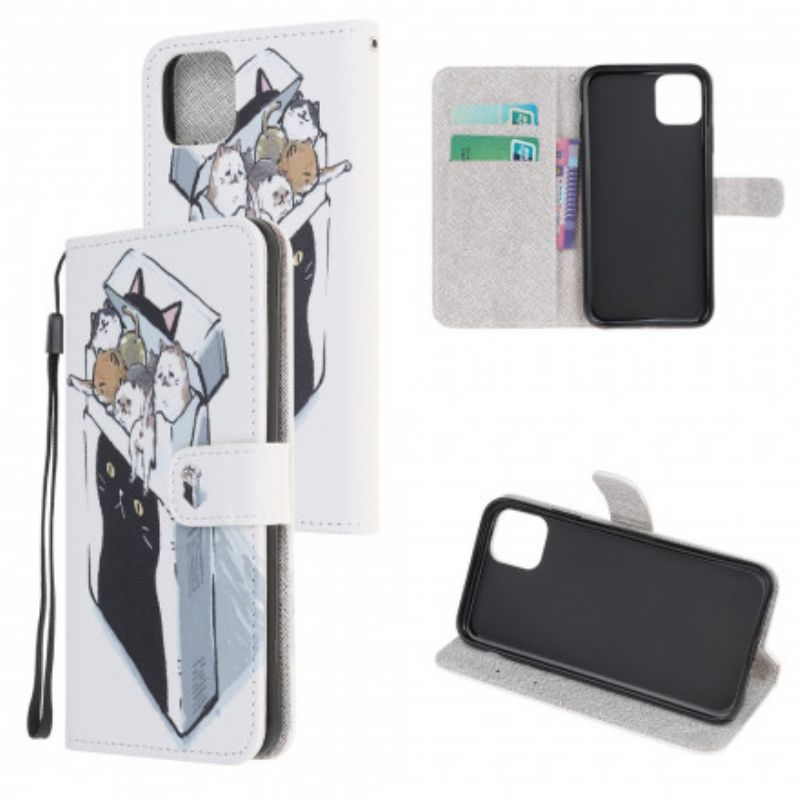Folio-hoesje Xiaomi Mi 11 Lite 5g Ne / Mi 11 Lite 4g / 5g Telefoonhoesje Bezorging Katten
