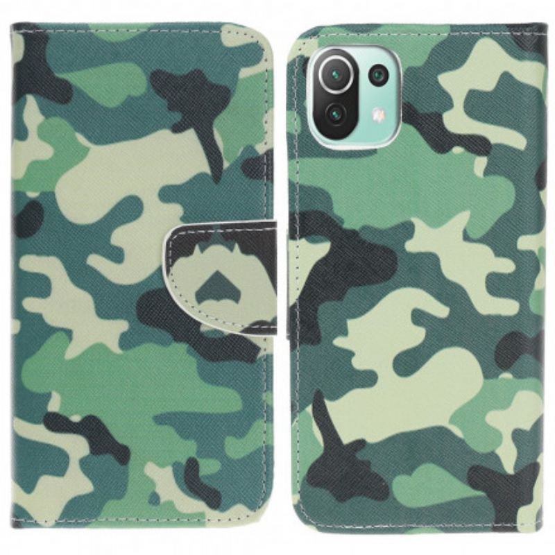 Folio-hoesje Xiaomi Mi 11 Lite 5g Ne / Mi 11 Lite 4g / 5g Telefoonhoesje Camouflage