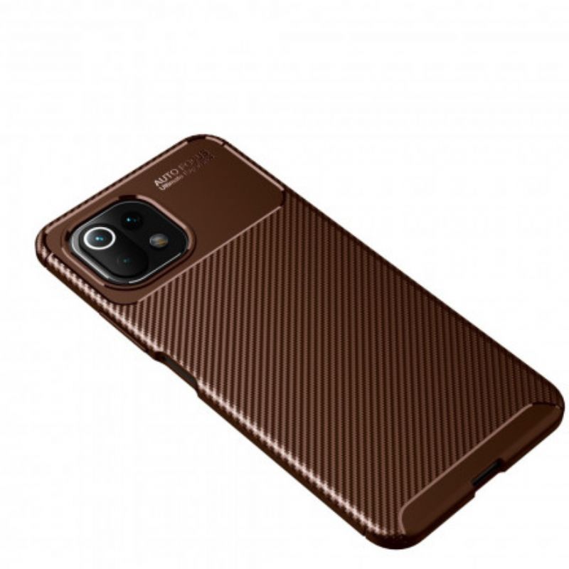Hoesje Voor Xiaomi Mi 11 Lite 5g Ne / Mi 11 Lite 4g / 5g Flexibele Koolstofvezel