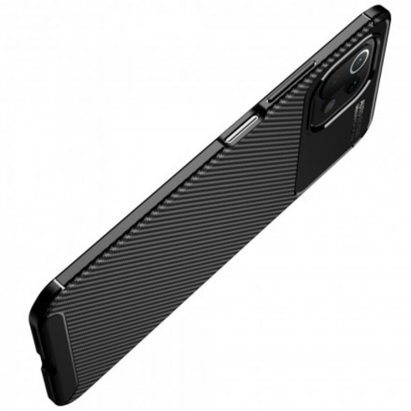 Hoesje Voor Xiaomi Mi 11 Lite 5g Ne / Mi 11 Lite 4g / 5g Flexibele Koolstofvezel