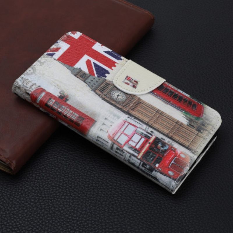 Leren Hoesje Voor Xiaomi Mi 11 Lite 5g Ne / Mi 11 Lite 4g / 5g Londen Leven