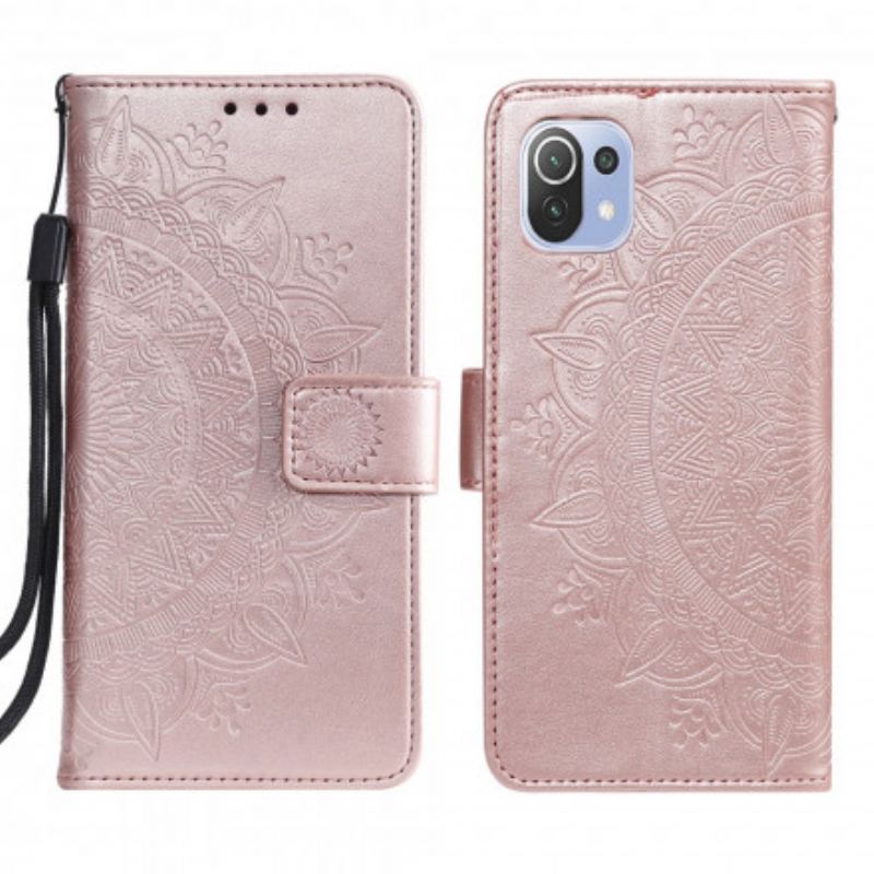 Leren Hoesje Xiaomi Mi 11 Lite 5g Ne / Mi 11 Lite 4g / 5g Mandala Zon