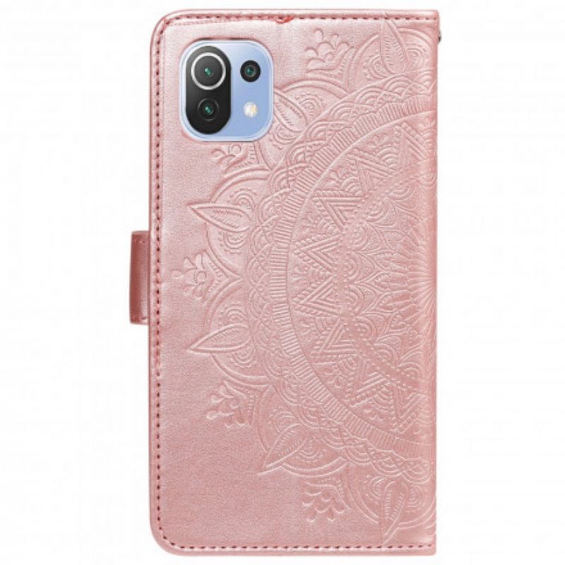 Leren Hoesje Xiaomi Mi 11 Lite 5g Ne / Mi 11 Lite 4g / 5g Mandala Zon