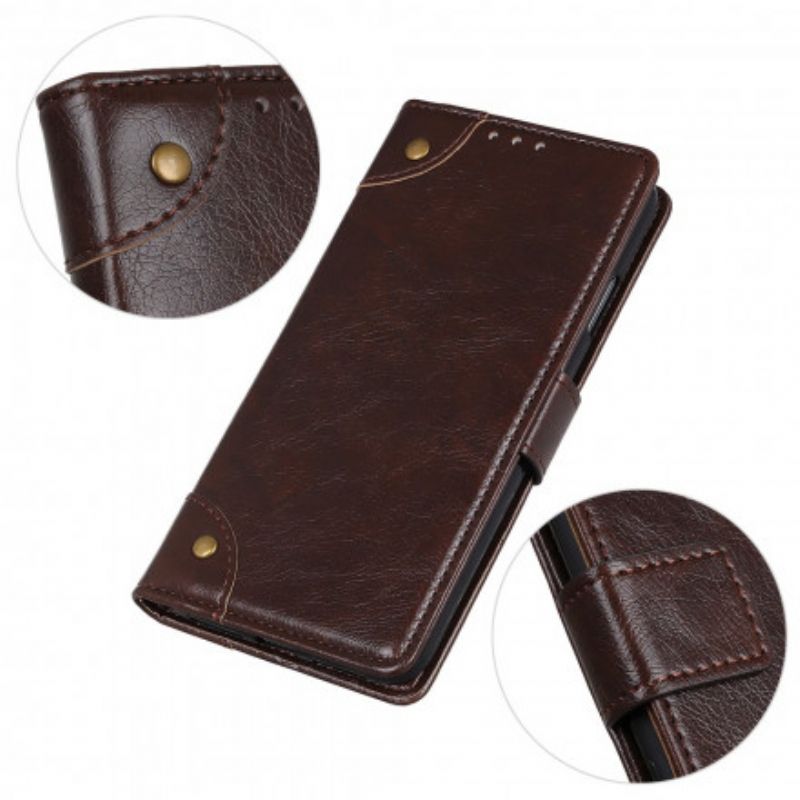 Leren Hoesje Xiaomi Mi 11 Lite 5g Ne / Mi 11 Lite 4g / 5g Stijl Nappaleer