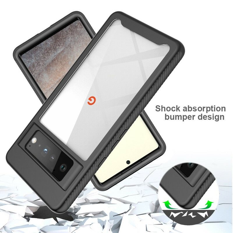 Case Hoesje Google Pixel 6 Pro Telefoonhoesje Hybride Afgeschuinde Randen