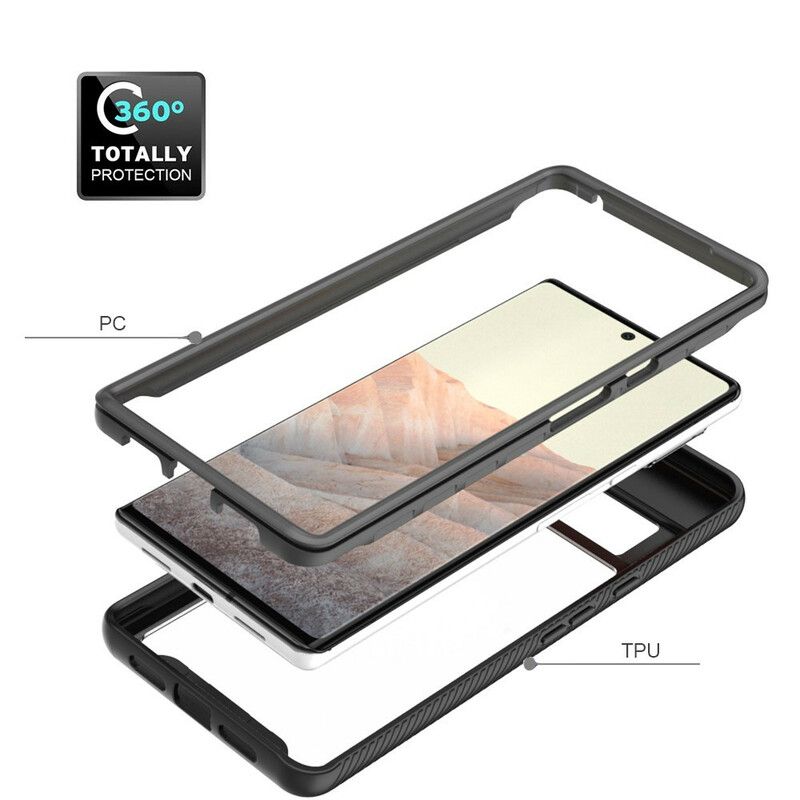 Case Hoesje Google Pixel 6 Pro Telefoonhoesje Hybride Afgeschuinde Randen