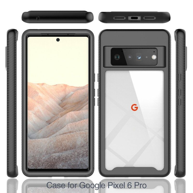 Case Hoesje Google Pixel 6 Pro Telefoonhoesje Hybride Afgeschuinde Randen